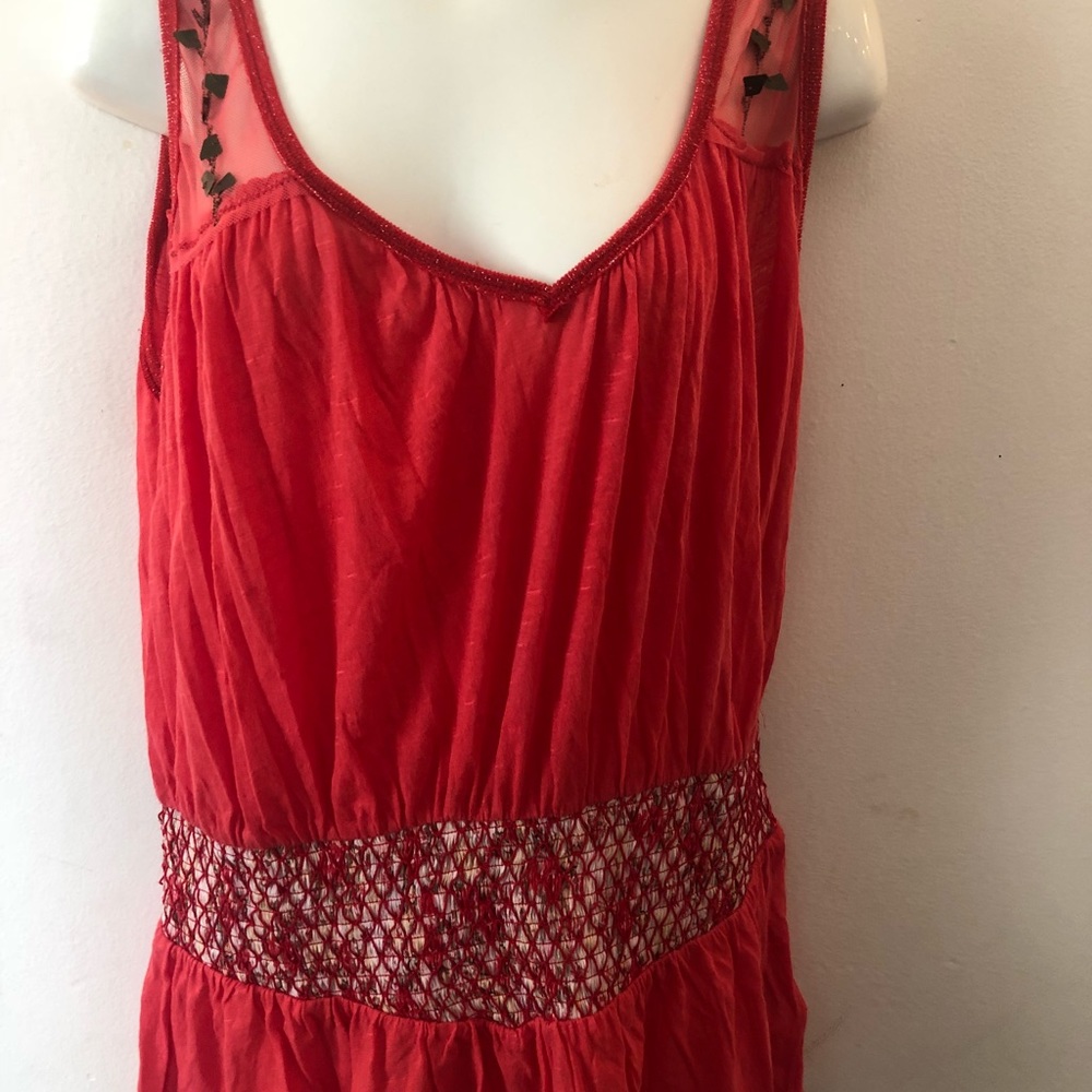 Free people red peplum top NWOT medium